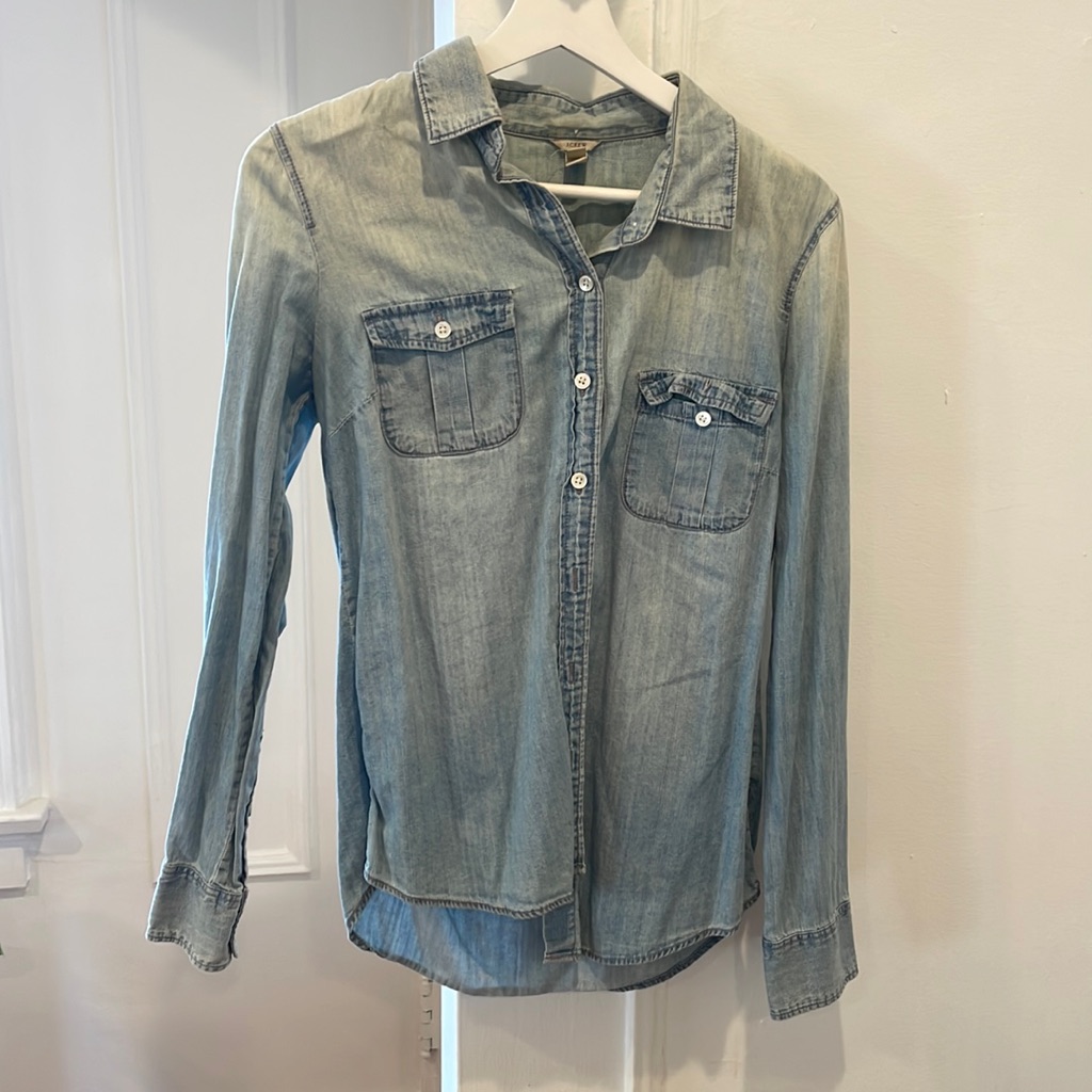 Jcrew Light Chambray Button Down